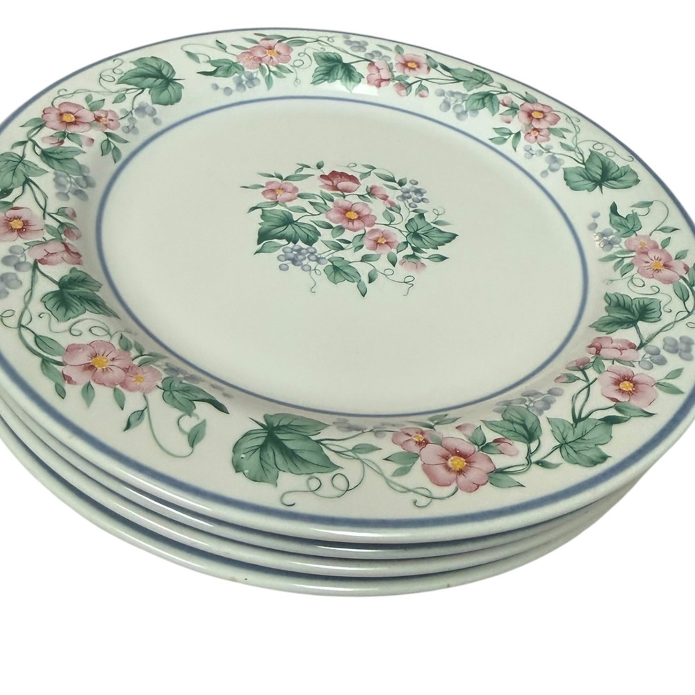 Vintage Mervyn's Ranmaru Kensington Stoneware 7.5" Salad Dessert Plates Set of 4